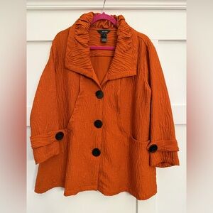 Ali miles terra cotta pumpkin light jacket XL